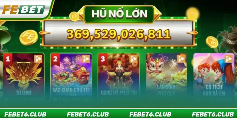 Điểm tên các tựa game hot có trong hệ sinh thái FEBET